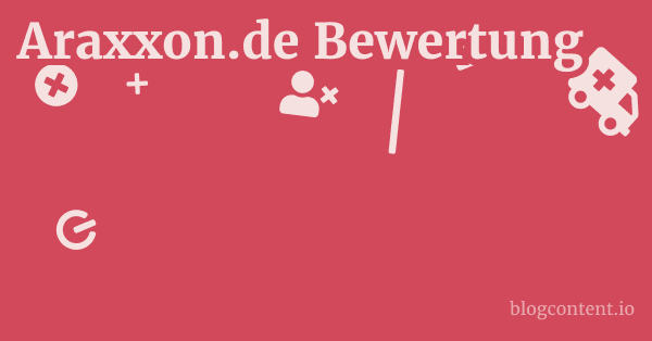 Araxxon.de Bewertung 1 by Partners