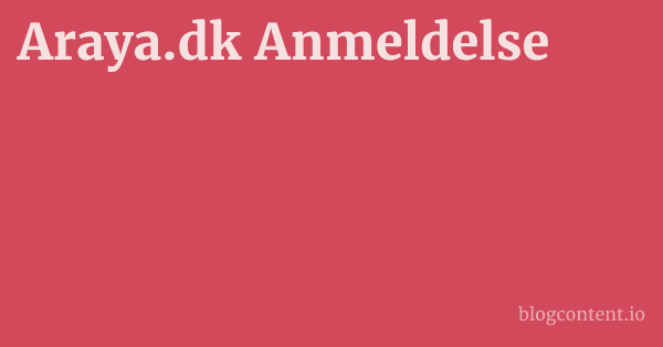 Araya.dk Anmeldelse 1 by Partners