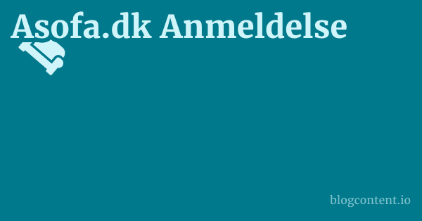 Asofa.dk Anmeldelse 1 by Partners