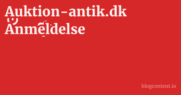 Auktion-antik.dk Anmeldelse 1 by Partners