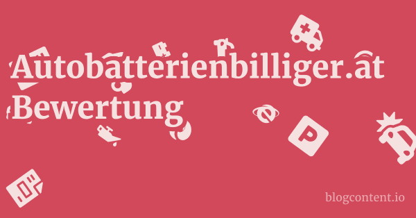 Autobatterienbilliger.at Bewertung