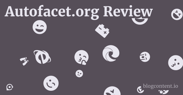 Autofacet.org Review 1 by Partners