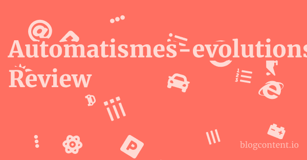 Automatismes-evolutions.com Review 1 by Partners