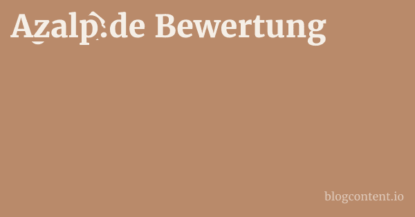 Azalp.de Bewertung 1 by Partners