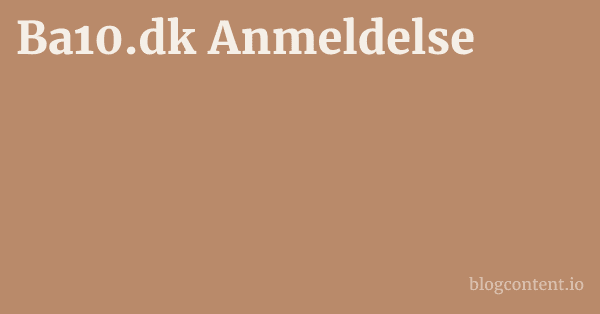 Ba10.dk Anmeldelse 1 by Partners