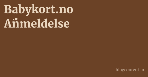 Babykort.no Anmeldelse