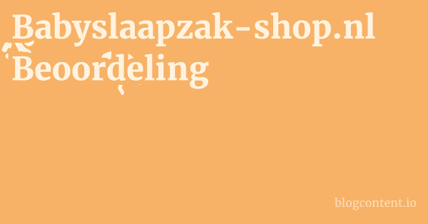 Babyslaapzak-shop.nl Beoordeling 1 by Partners