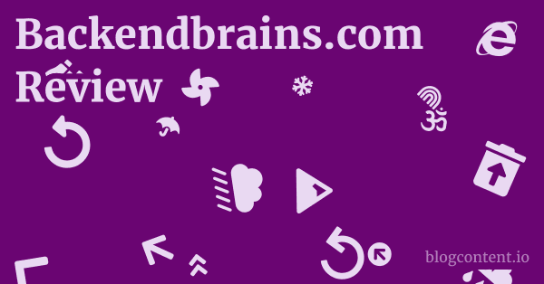 Backendbrains.com Review 1 by Partners