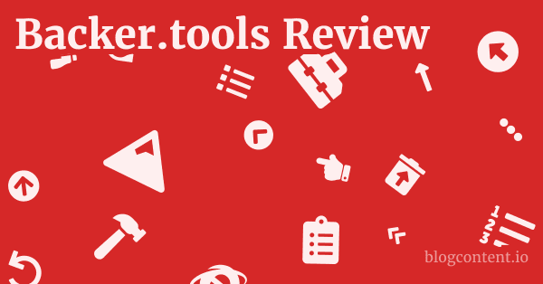 Backer.tools Review 1 by Partners