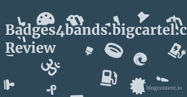 Badges4bands.bigcartel.com Review 1 by Partners