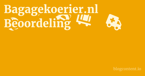 Bagagekoerier.nl Beoordeling 1 by Partners