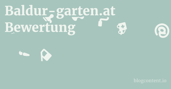 Baldur-garten.at Bewertung 1 by Partners