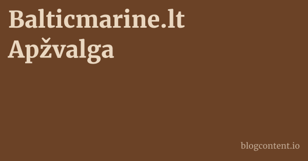 Balticmarine.lt Apžvalga 1 by Partners