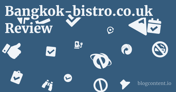 Bangkok-bistro.co.uk Review 1 by Partners
