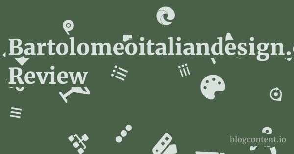 Bartolomeoitaliandesign.com Review 1 by Partners