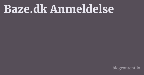 Baze.dk Anmeldelse 1 by Partners