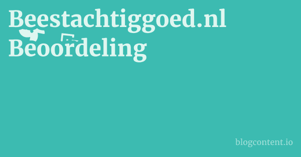Beestachtiggoed.nl Beoordeling 1 by Partners