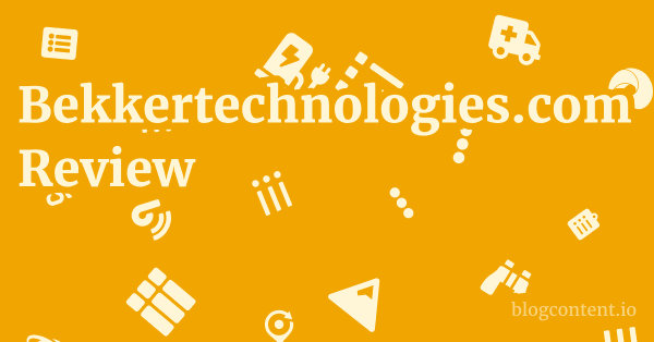 Bekkertechnologies.com Review 1 by Partners