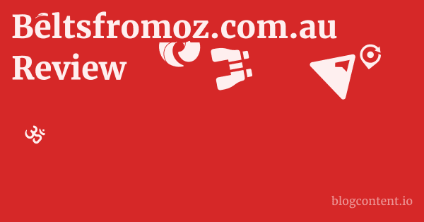 Beltsfromoz.com.au Review 1 by Partners
