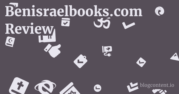Benisraelbooks.com Review 1 by Partners