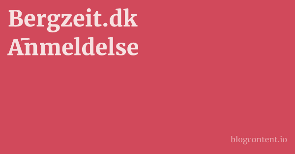 Bergzeit.dk Anmeldelse 1 by Partners