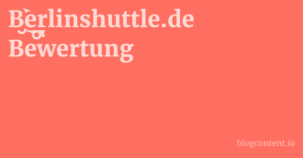Berlinshuttle.de Bewertung 1 by Partners