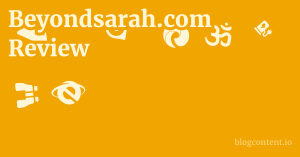 Beyondsarah.com Review 1 by Partners