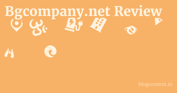 Bgcompany.net Review 1 by Partners