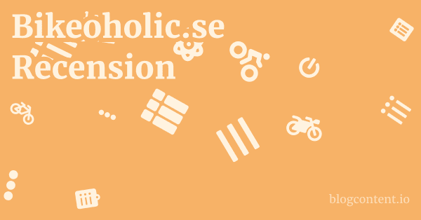 Bikeoholic.se Recension 1 by Partners