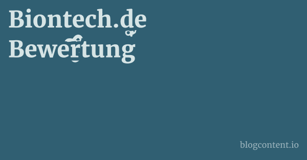 Biontech.de Bewertung 1 by Partners