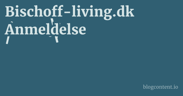 Bischoff-living.dk Anmeldelse 1 by Partners