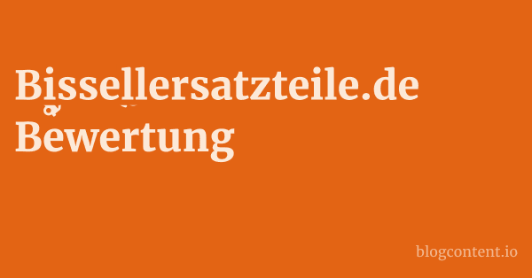 Bissellersatzteile.de Bewertung 1 by Partners