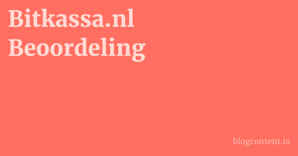 Bitkassa.nl Beoordeling 1 by Partners