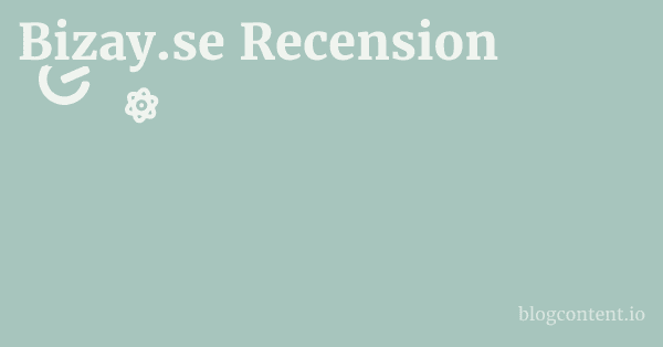 Bizay.se Recension 1 by Partners