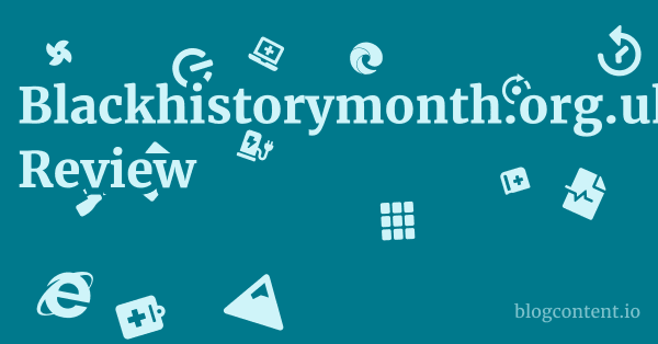 Blackhistorymonth.org.uk Review 1 by Partners