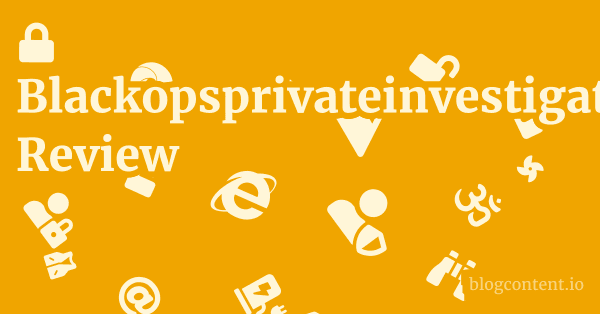 Blackopsprivateinvestigators.com Review 1 by Partners