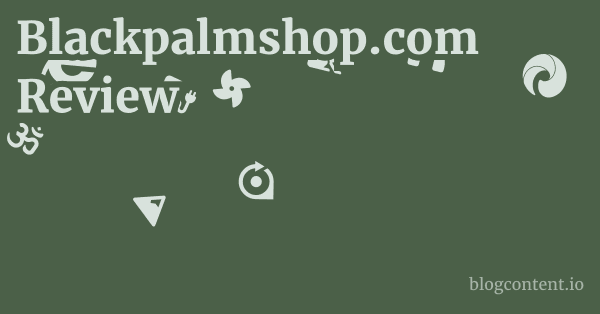 Blackpalmshop.com Review 1 by Partners
