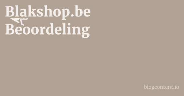 Blakshop.be Beoordeling 1 by Partners