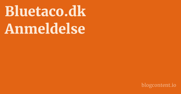 Bluetaco.dk Anmeldelse 1 by Partners