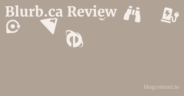 Blurb.ca Review 1 by Partners