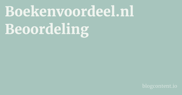 Boekenvoordeel.nl Beoordeling 1 by Partners