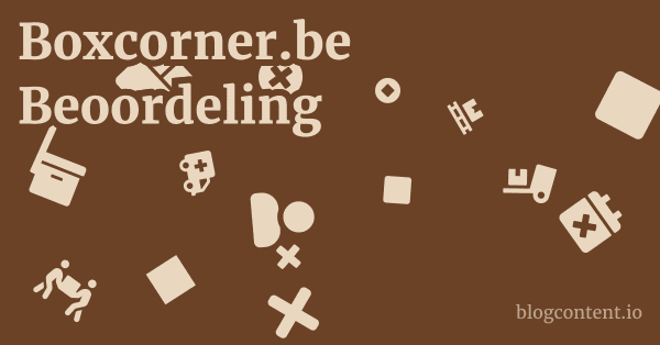 Boxcorner.be Beoordeling