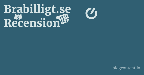 Brabilligt.se Recension 1 by Partners