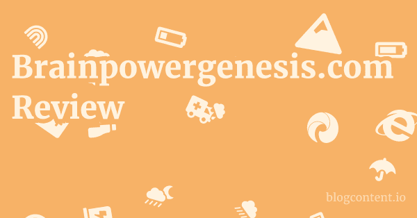 Brainpowergenesis.com Review 1 by Partners