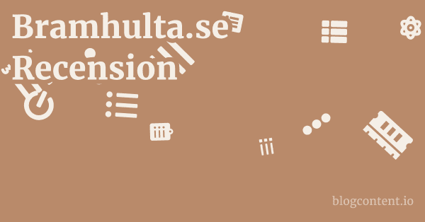 Bramhulta.se Recension 1 by Partners