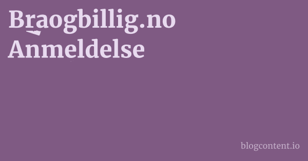 Braogbillig.no Anmeldelse 1 by Partners
