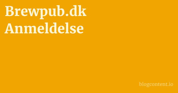 Brewpub.dk Anmeldelse 1 by Partners