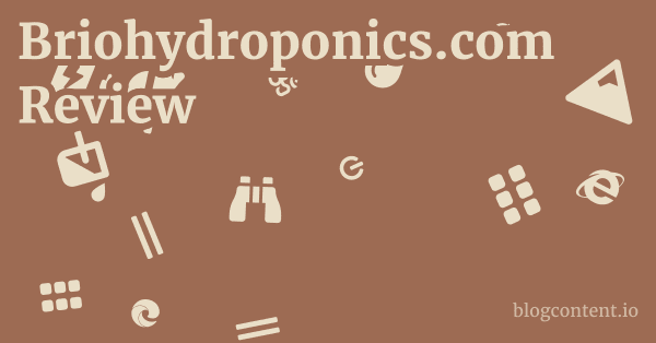 Briohydroponics.com Review 1 by Partners