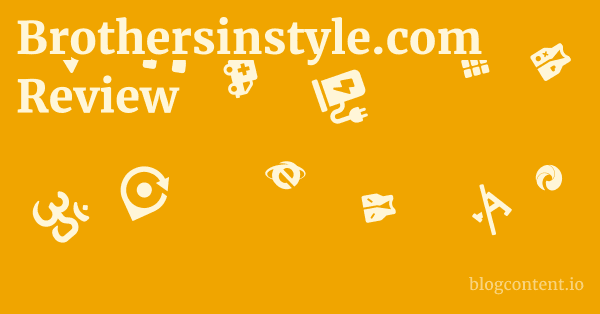 Brothersinstyle.com Review 1 by Partners