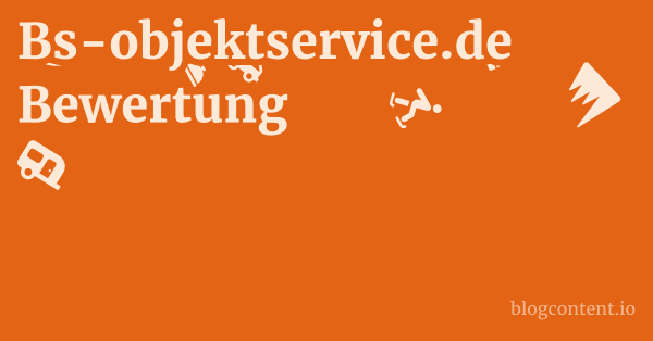 Bs-objektservice.de Bewertung 1 by Partners